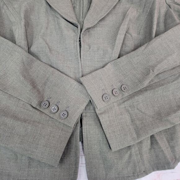 Lane Bryant Size 18 Green Long Sleeve blazer - Picture 4 of 5